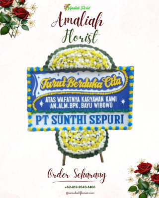 Papan Bunga Duka di Obi Selatan